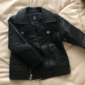 art class Faux Leather Jacket